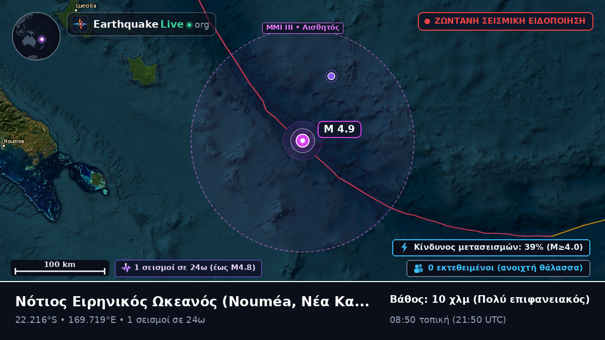 Νότιος Ειρηνικός Ωκεανός (Νέα Καληδονία)
