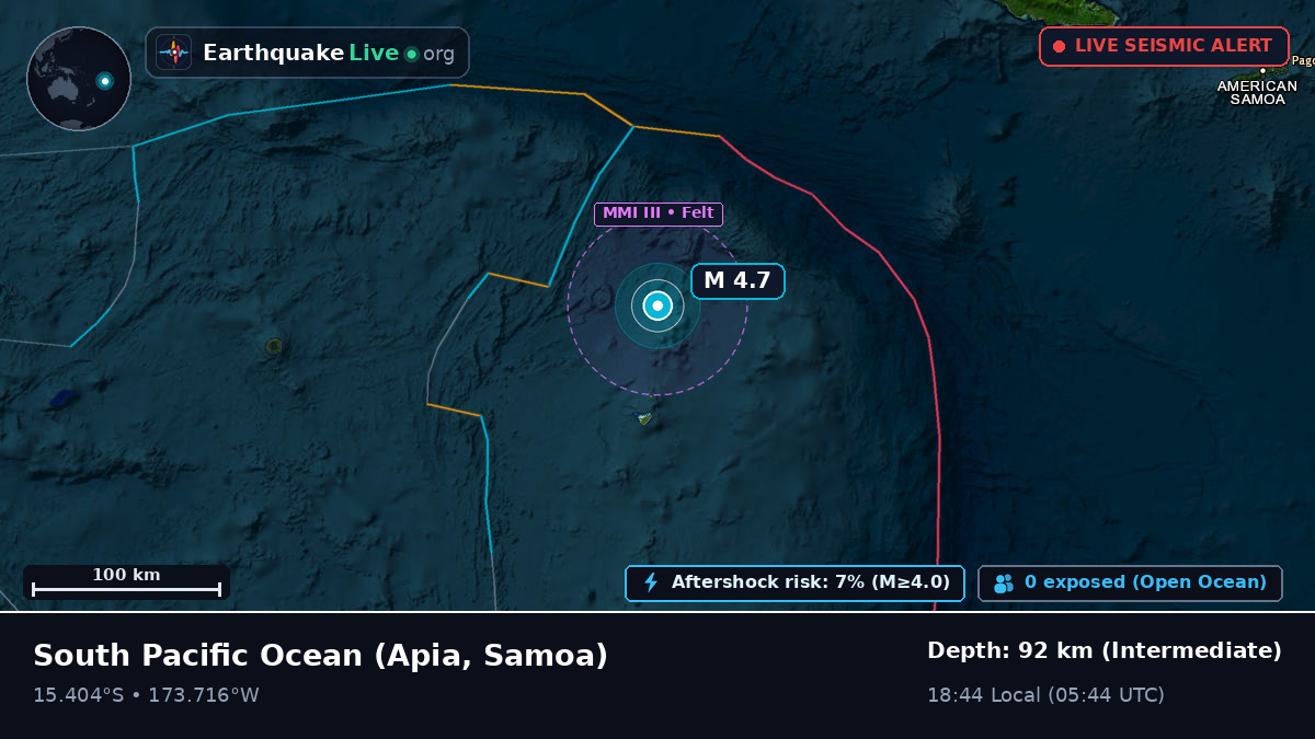 South Pacific Ocean (Samoa)