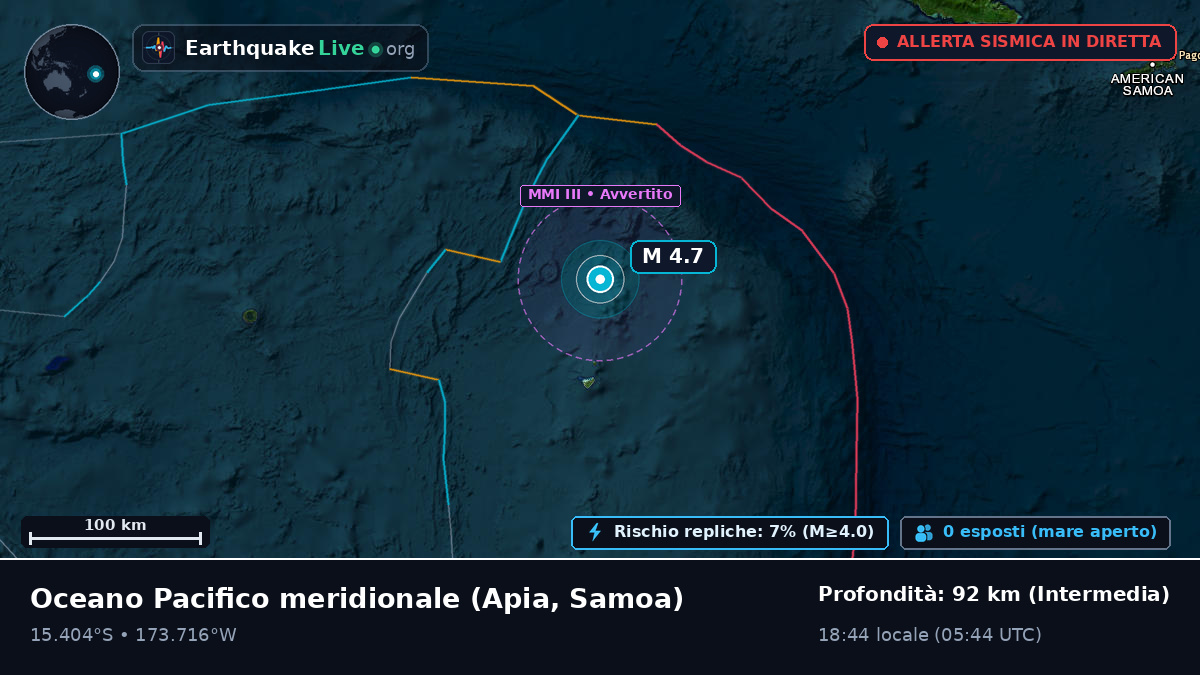 Oceano Pacifico meridionale (Samoa)