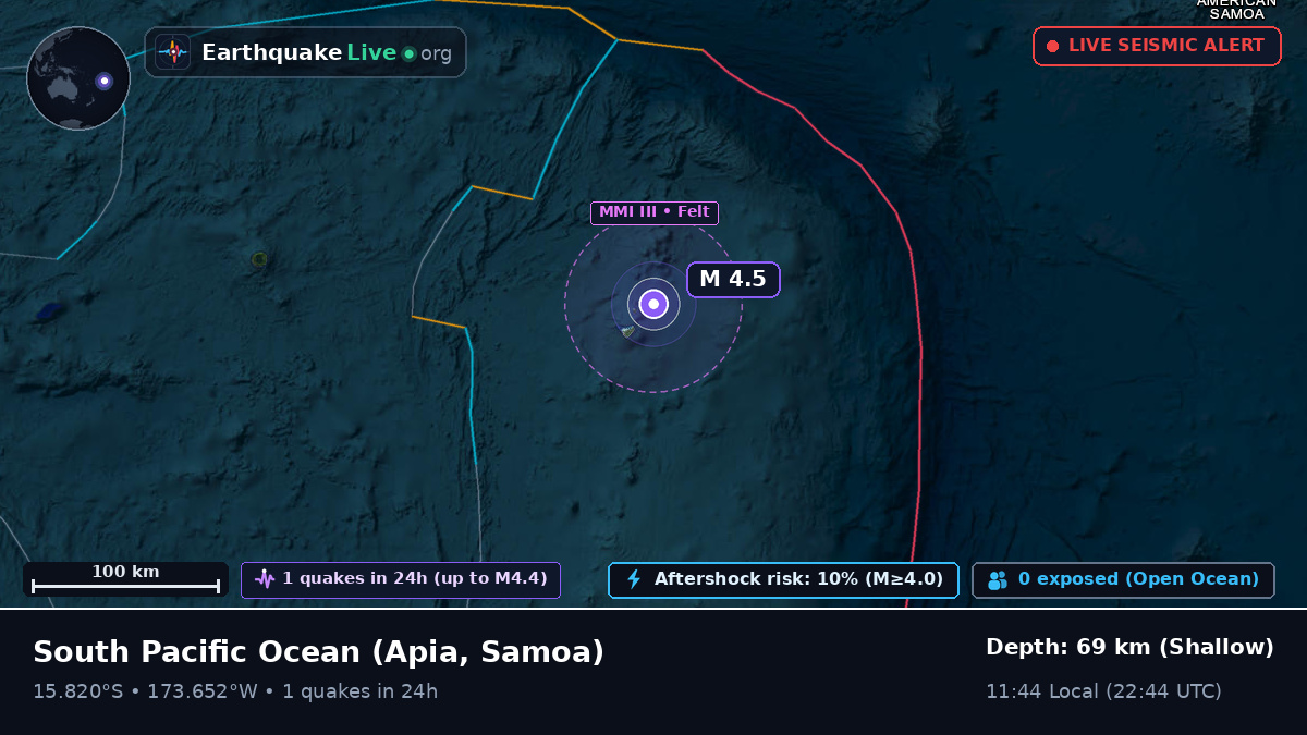 South Pacific Ocean (Samoa)