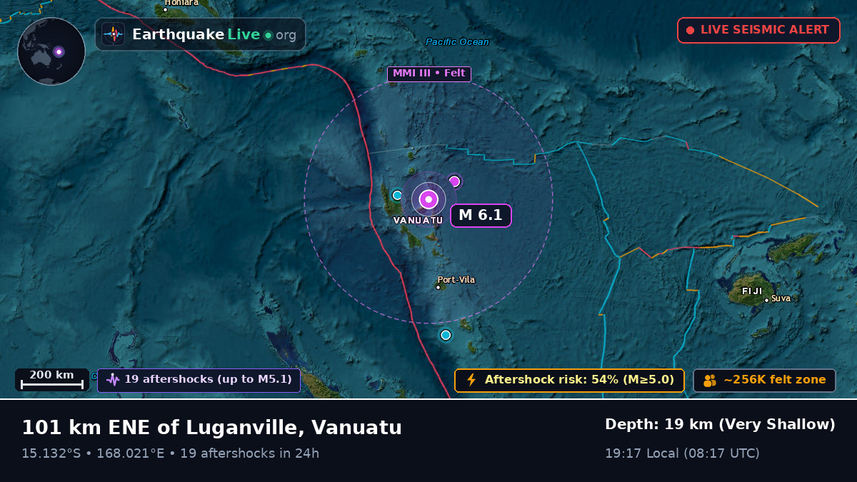 Off the coast of Luganville, Vanuatu