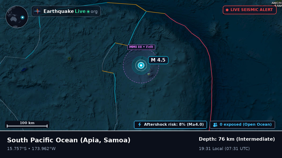 South Pacific Ocean (Samoa)