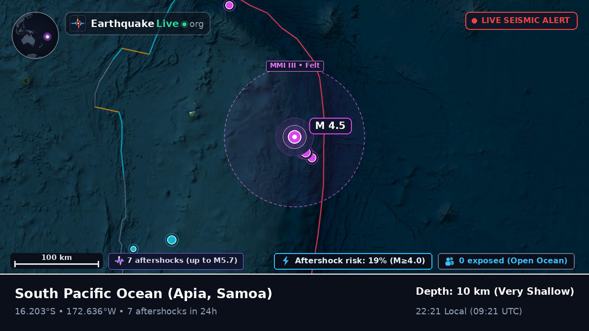 South Pacific Ocean (Samoa)