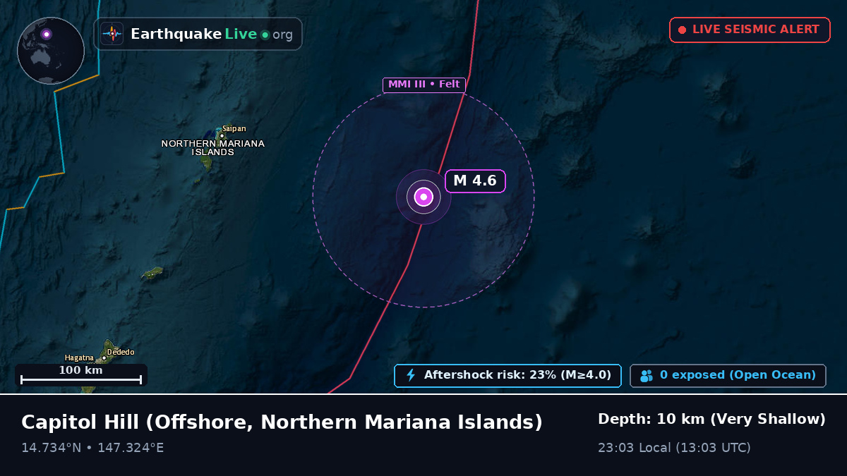 Off the coast of Capitol Hill, Northern Mariana Islands