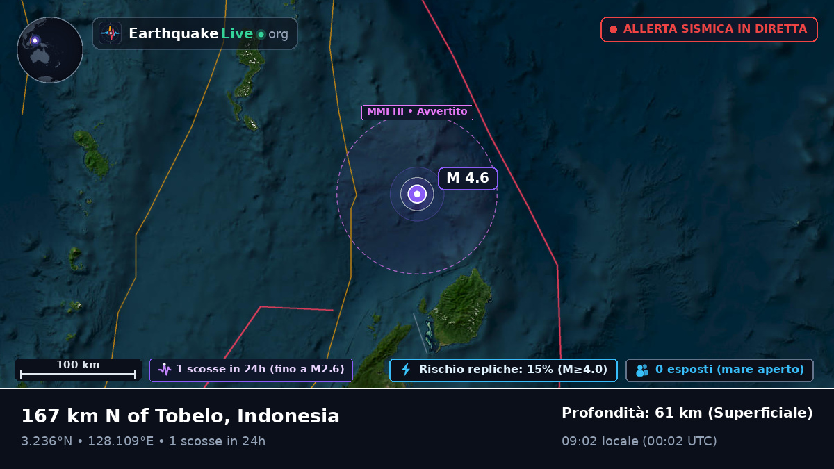 Oceano Pacifico settentrionale (Indonesia)