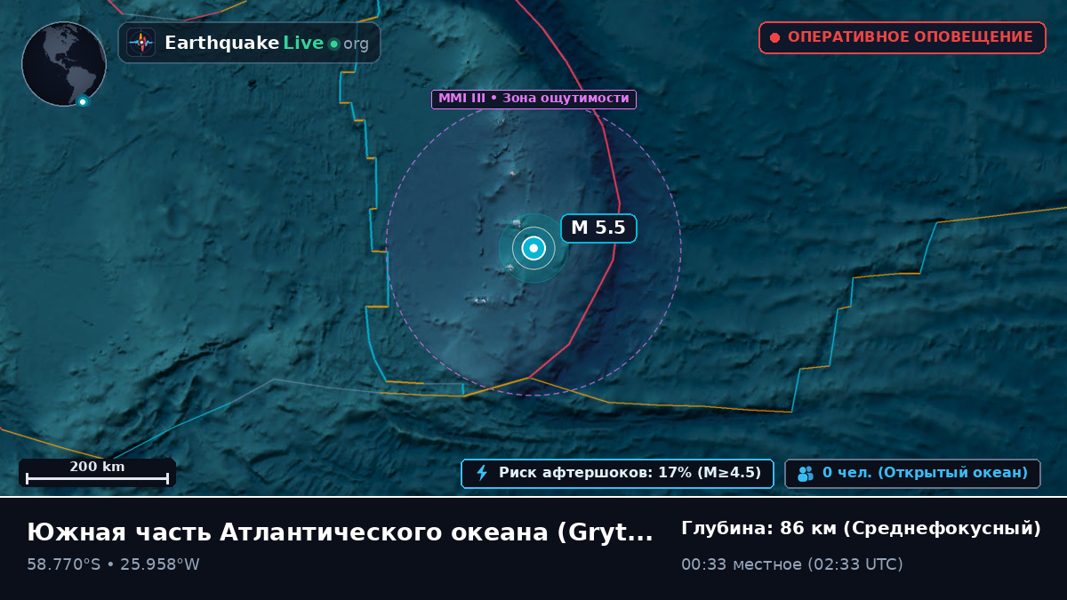 Южная часть Атлантического океана (South Georgia and the Islands)