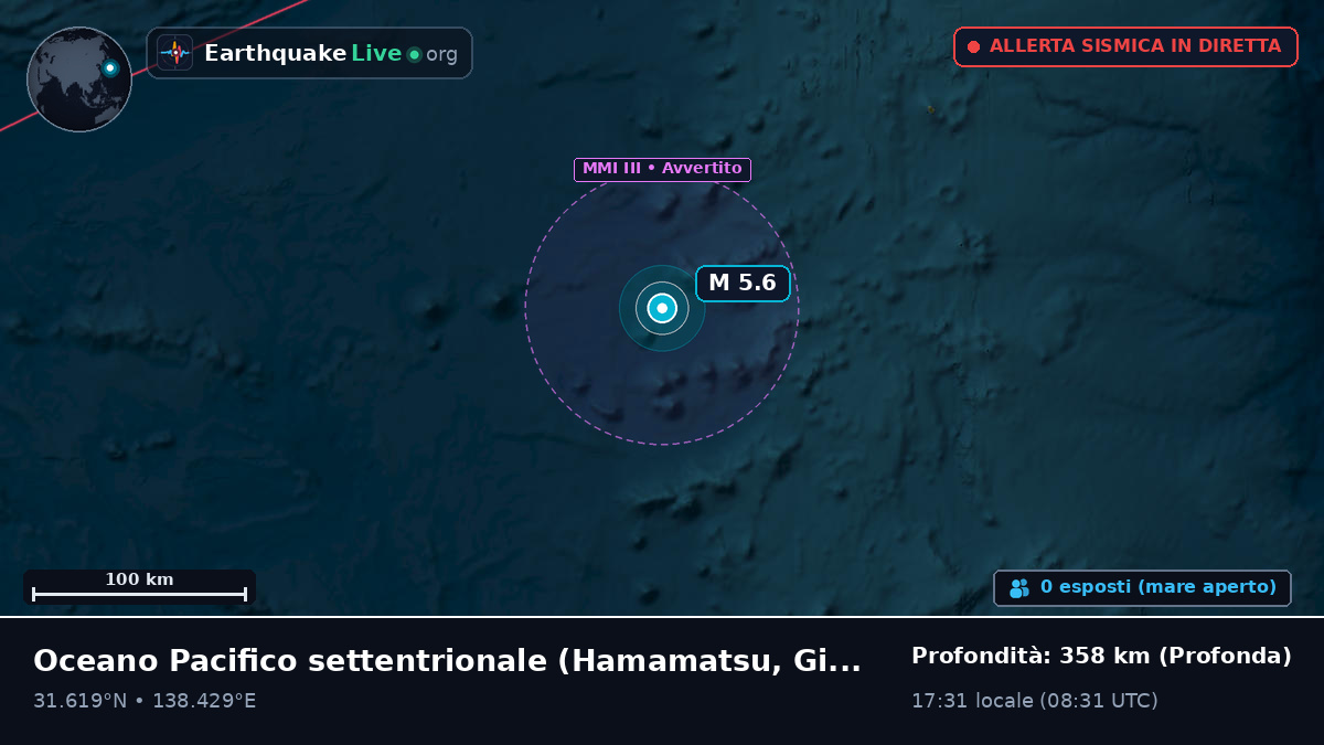 Oceano Pacifico settentrionale (Giappone)