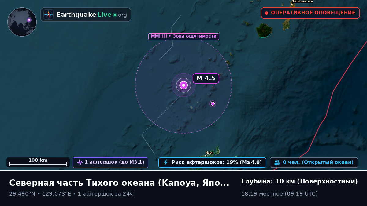 Северная часть Тихого океана (Япония)
