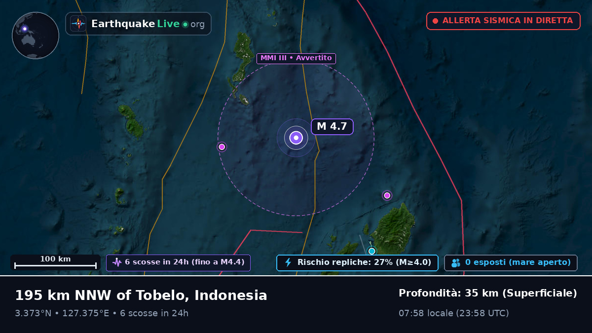 Oceano Pacifico settentrionale (Indonesia)