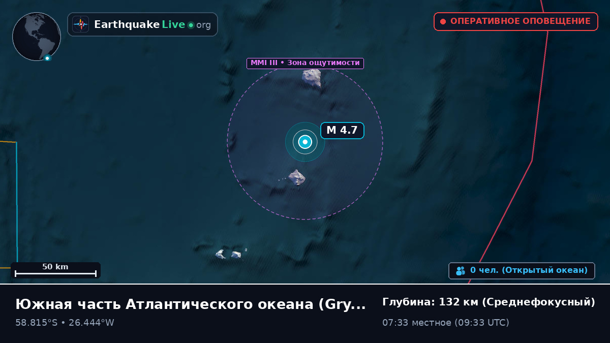 Южная часть Атлантического океана (South Georgia and the Islands)