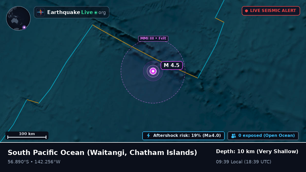 South Pacific Ocean (Chatham Islands)