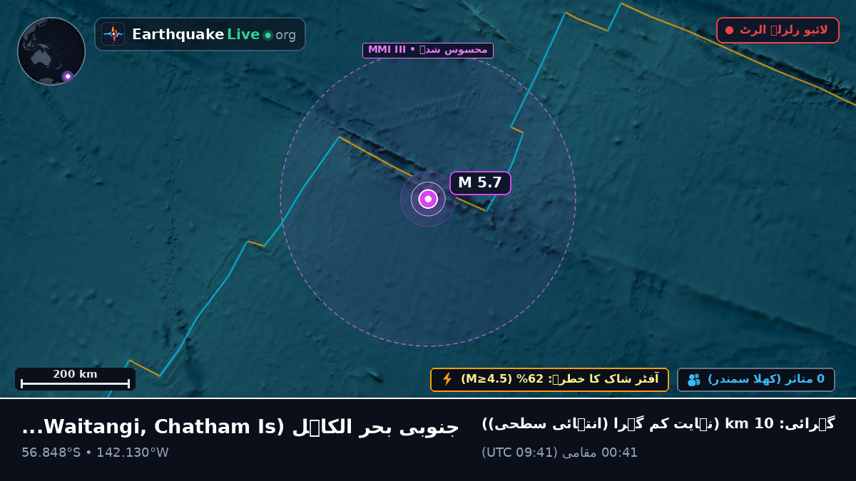 جنوبی بحر الکاہل (Chatham Islands)