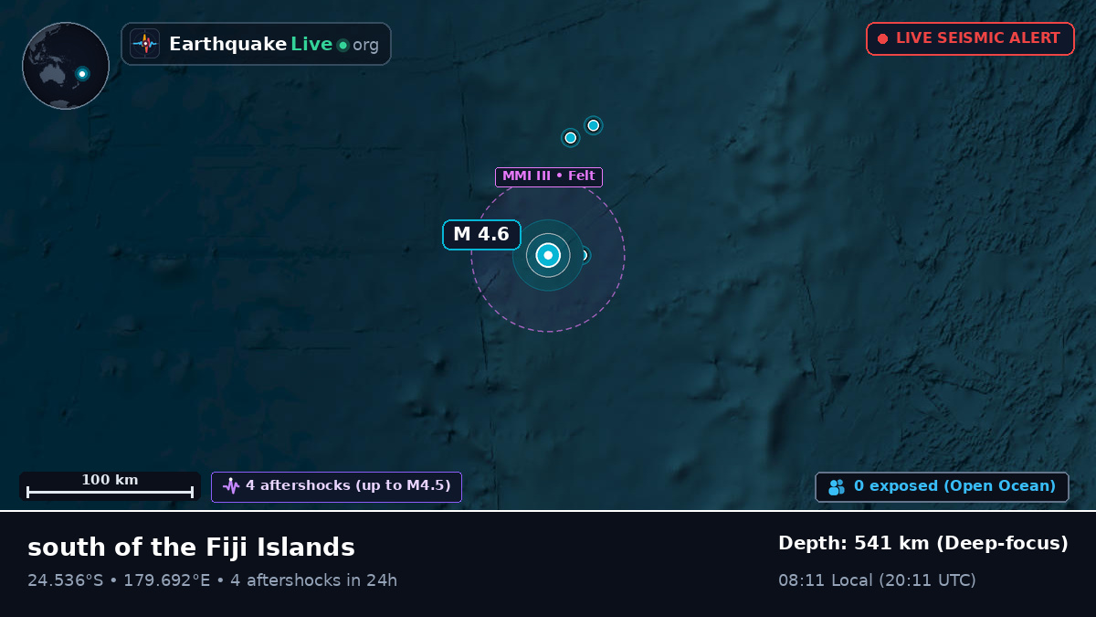 South Pacific Ocean (Kermadec Islands)
