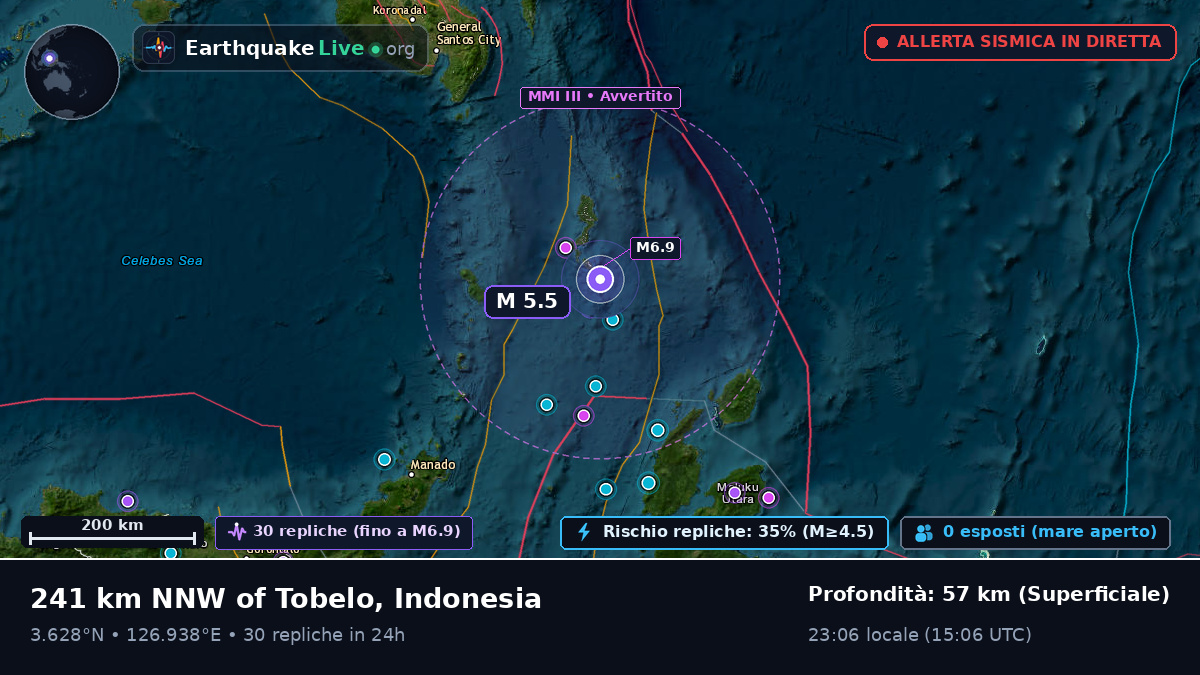 Oceano Pacifico settentrionale (Indonesia)
