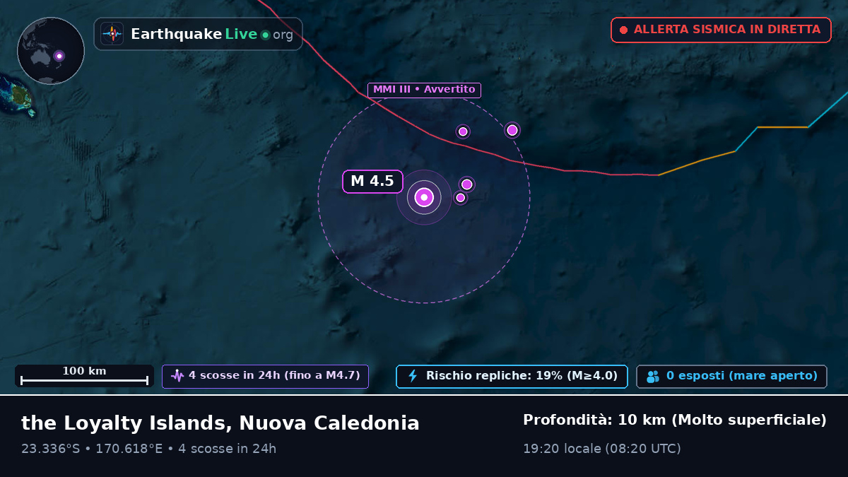 Oceano Pacifico meridionale (Nuova Caledonia)