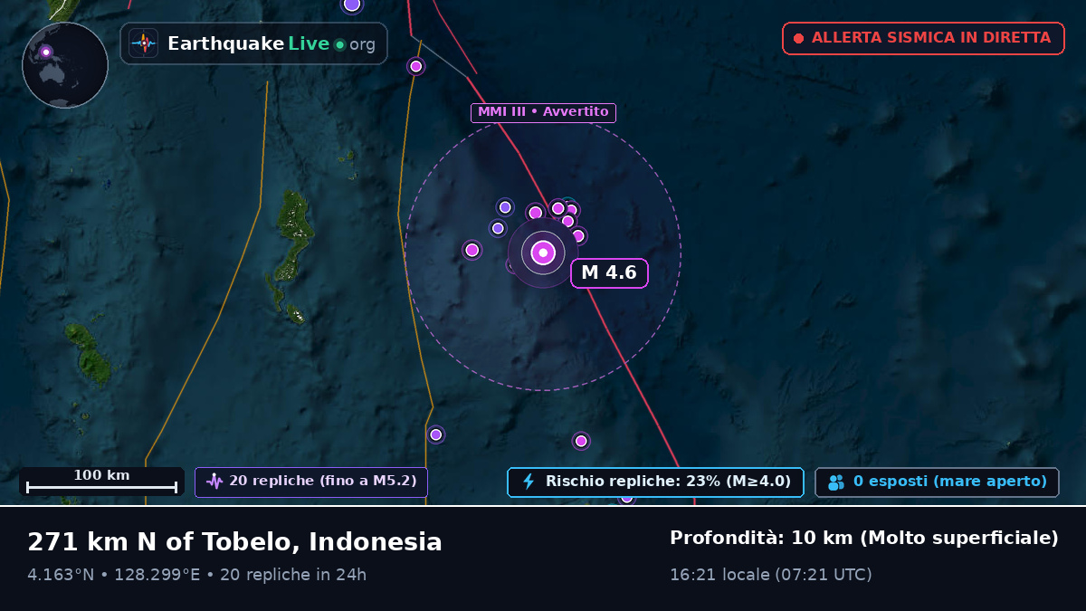 Oceano Pacifico settentrionale (Indonesia)