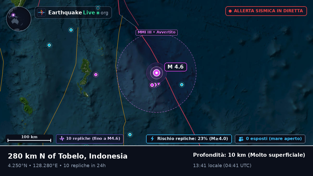 Oceano Pacifico settentrionale (Indonesia)