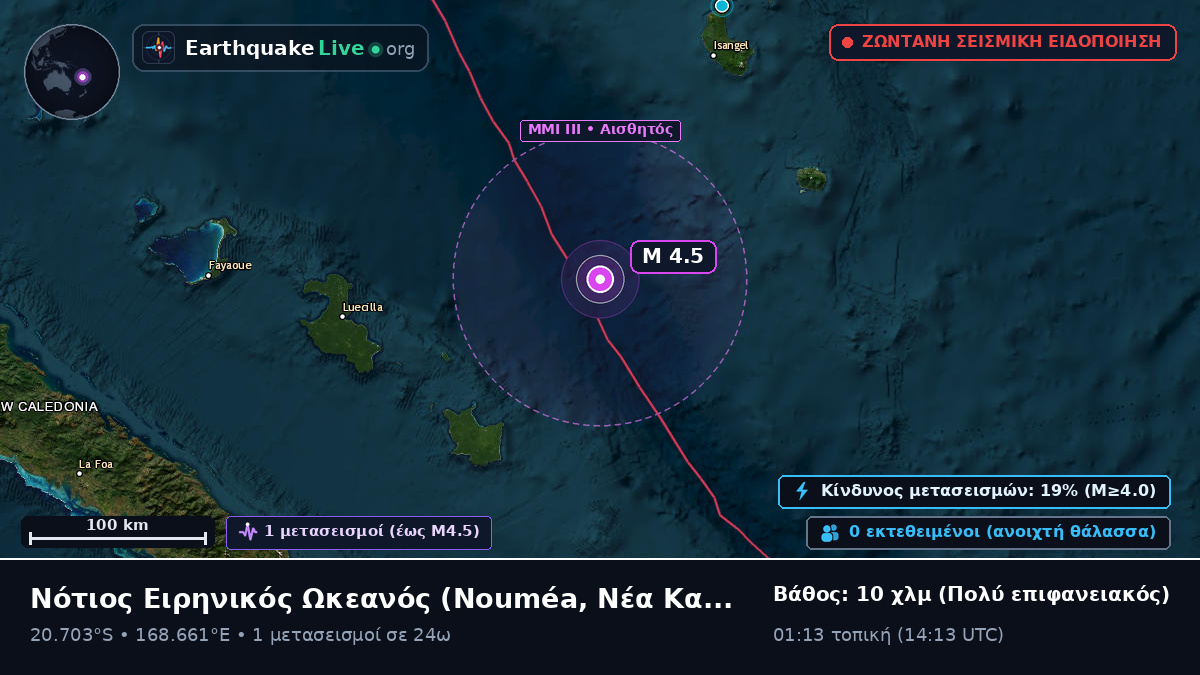 Νότιος Ειρηνικός Ωκεανός (Νέα Καληδονία)