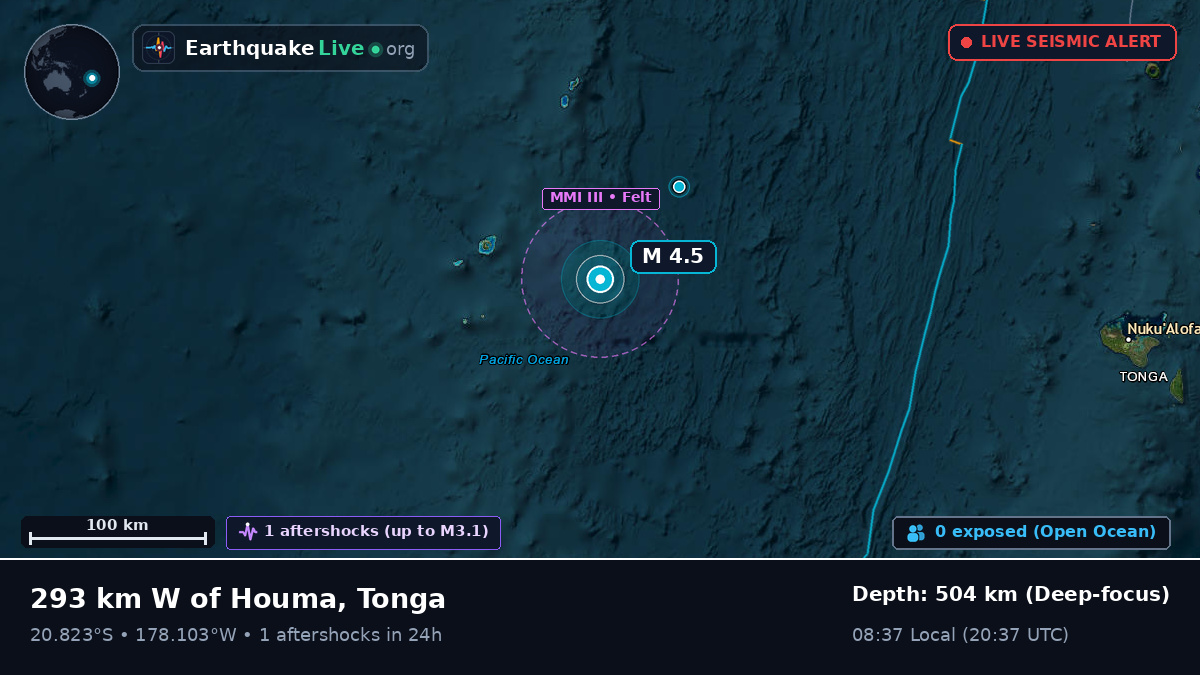 South Pacific Ocean (Tonga)