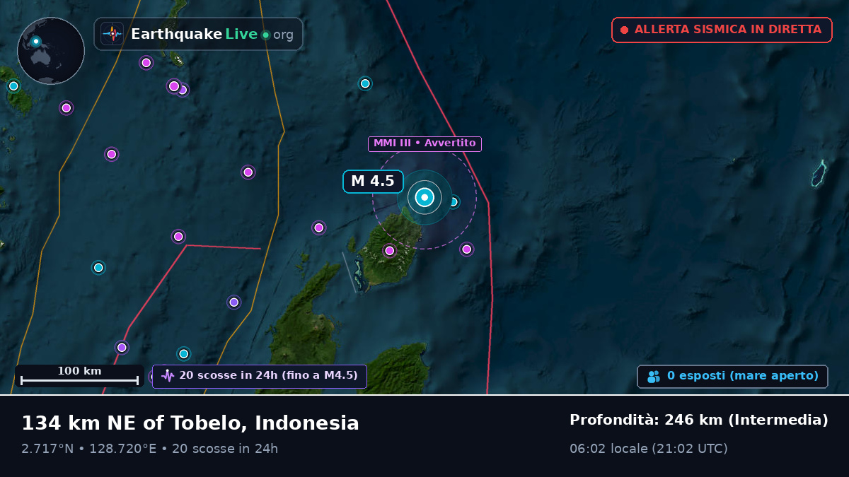 Oceano Pacifico settentrionale (Indonesia)