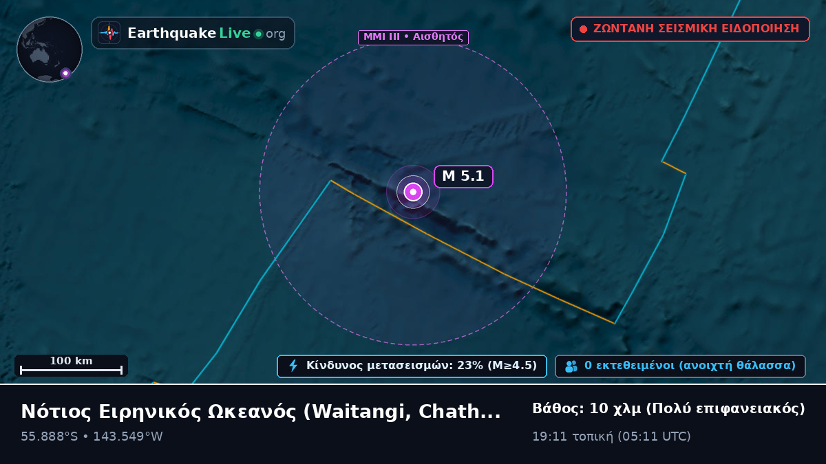 Νότιος Ειρηνικός Ωκεανός (Chatham Islands)