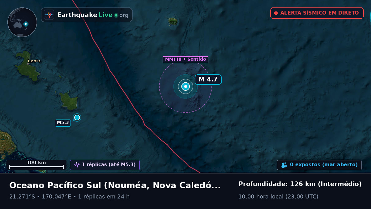 Oceano Pacífico Sul (Nova Caledónia)