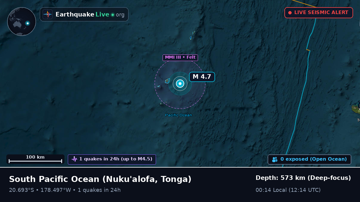 South Pacific Ocean (Tonga)
