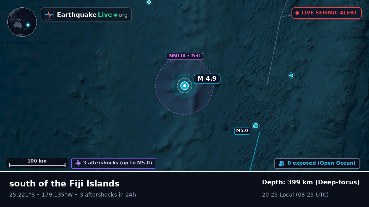 South Pacific Ocean (Kermadec Islands)