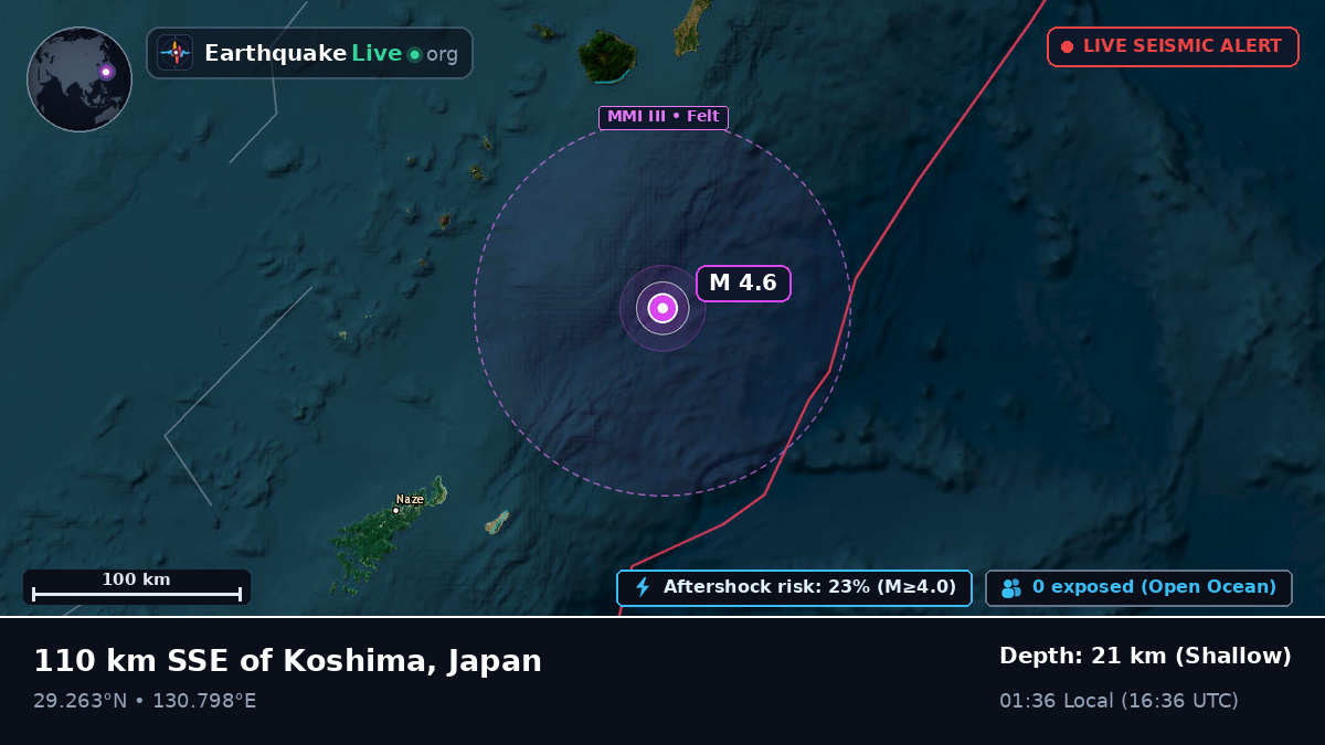 Off the coast of Kanoya, Japan