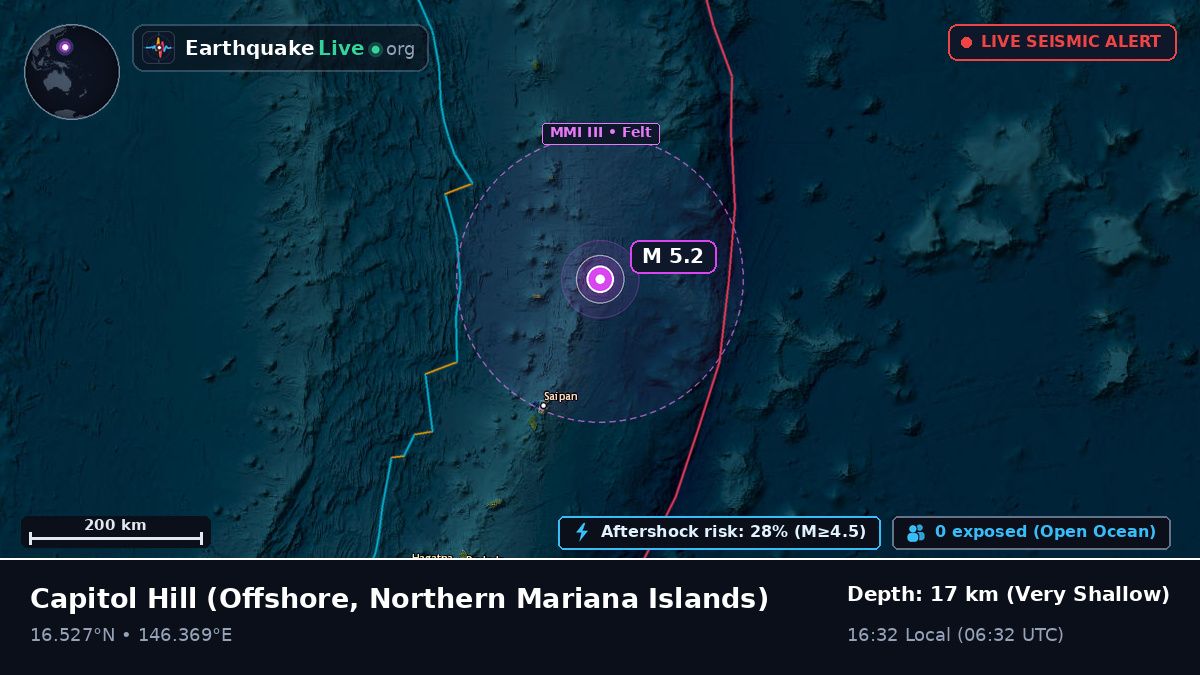 Off the coast of Capitol Hill, Northern Mariana Islands