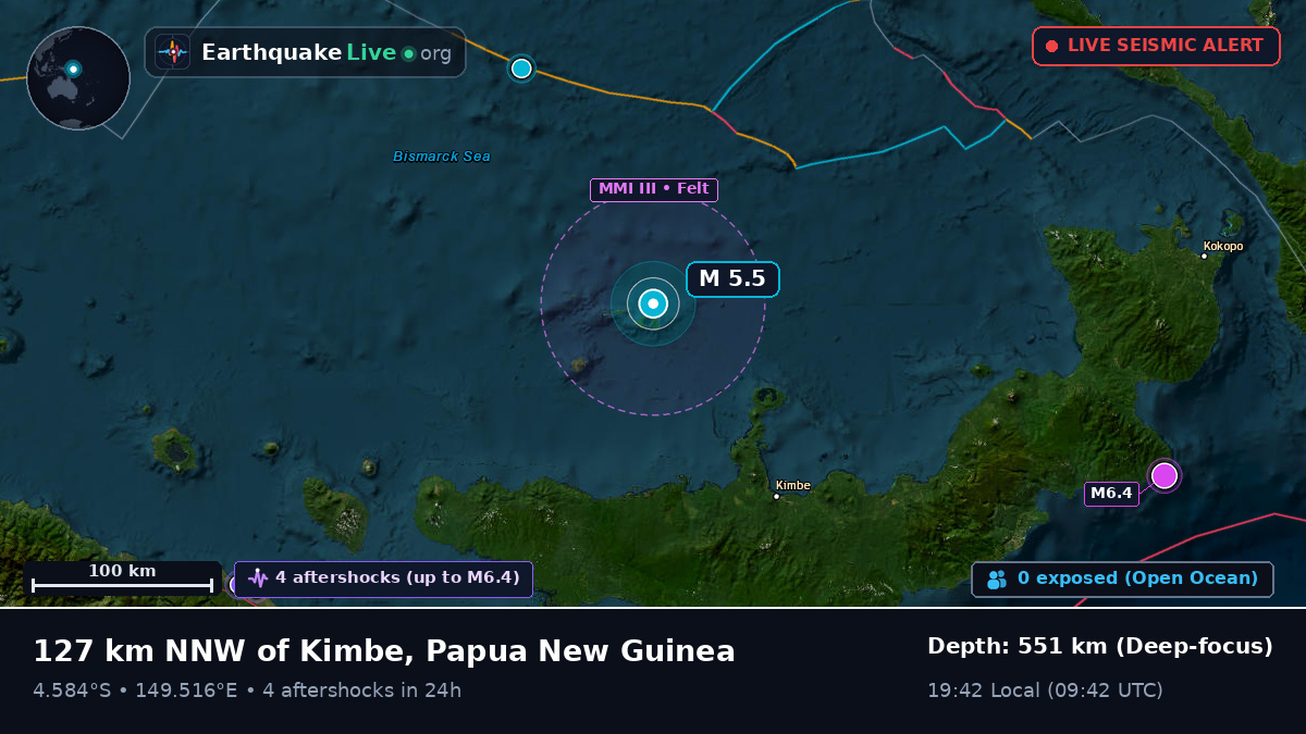 Off the coast of Kimbe, Papua New Guinea