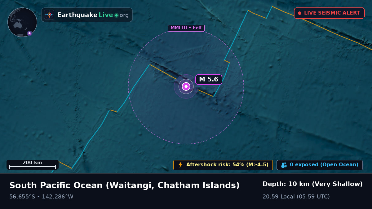 South Pacific Ocean (Chatham Islands)