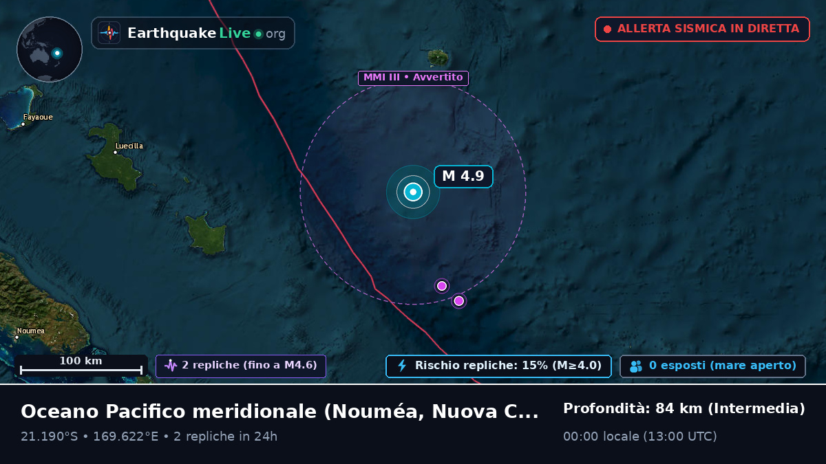 Oceano Pacifico meridionale (Nuova Caledonia)