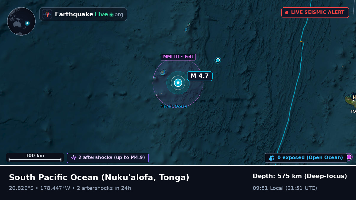 South Pacific Ocean (Tonga)