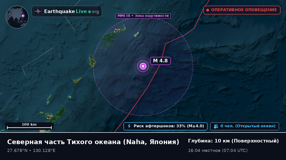 Северная часть Тихого океана (Япония)