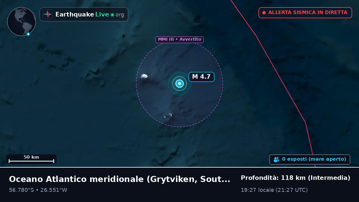 Oceano Atlantico meridionale (South Georgia and the Islands)