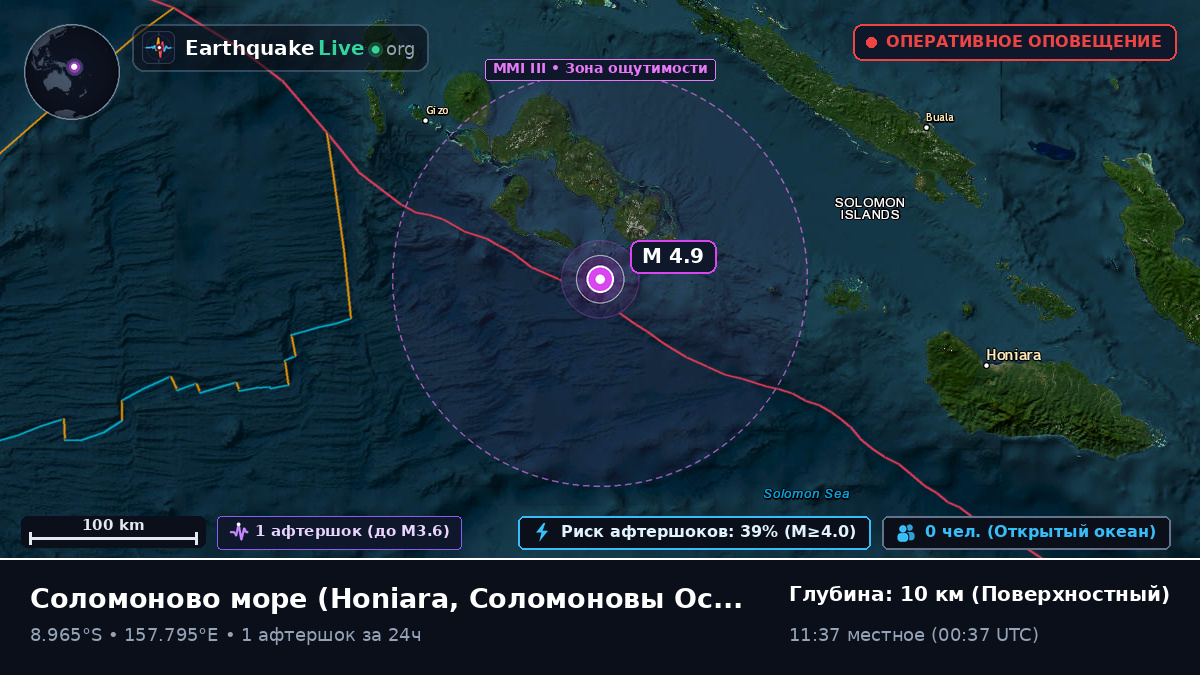 Соломоново море (Соломоновы Острова)