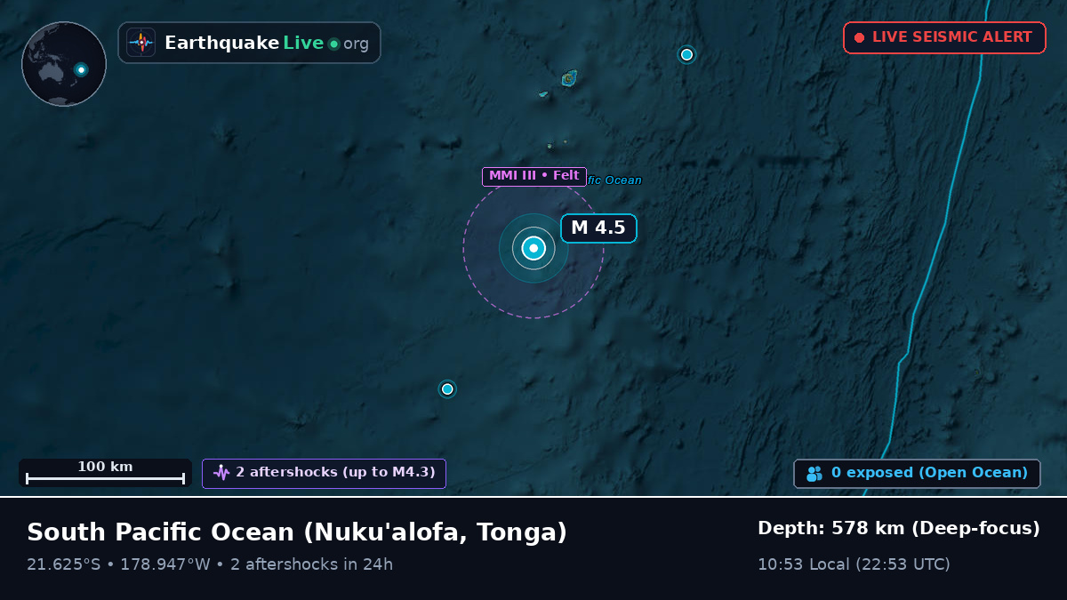 South Pacific Ocean (Tonga)
