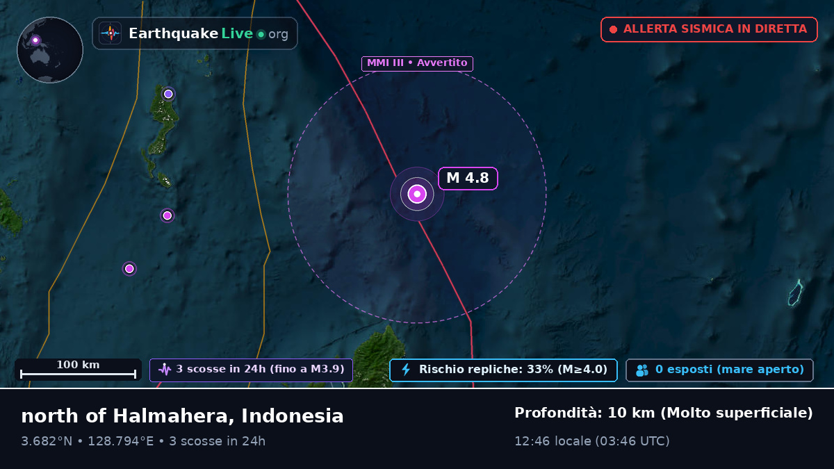 Oceano Pacifico settentrionale (Indonesia)