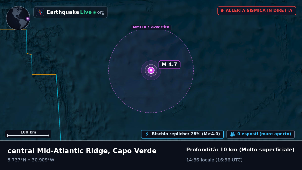 Oceano Atlantico settentrionale (Capo Verde)