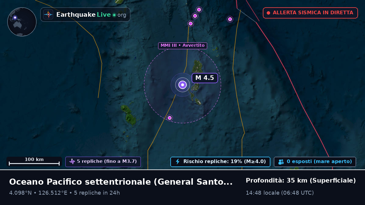 Oceano Pacifico settentrionale (Filippine)