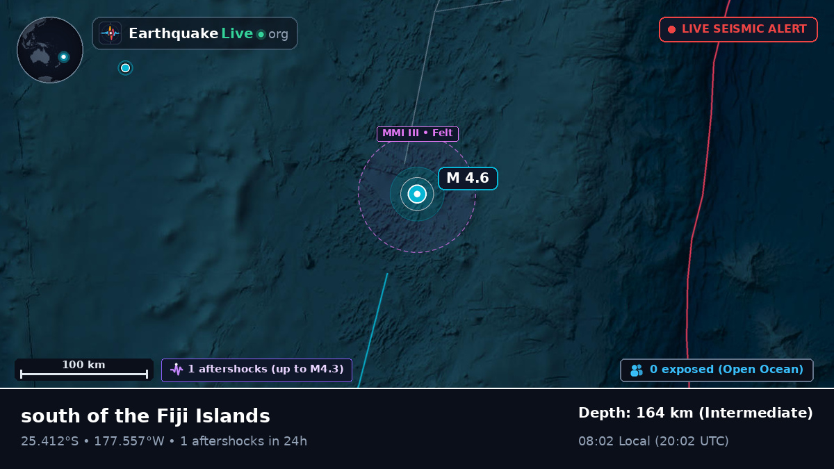 South Pacific Ocean (Kermadec Islands)