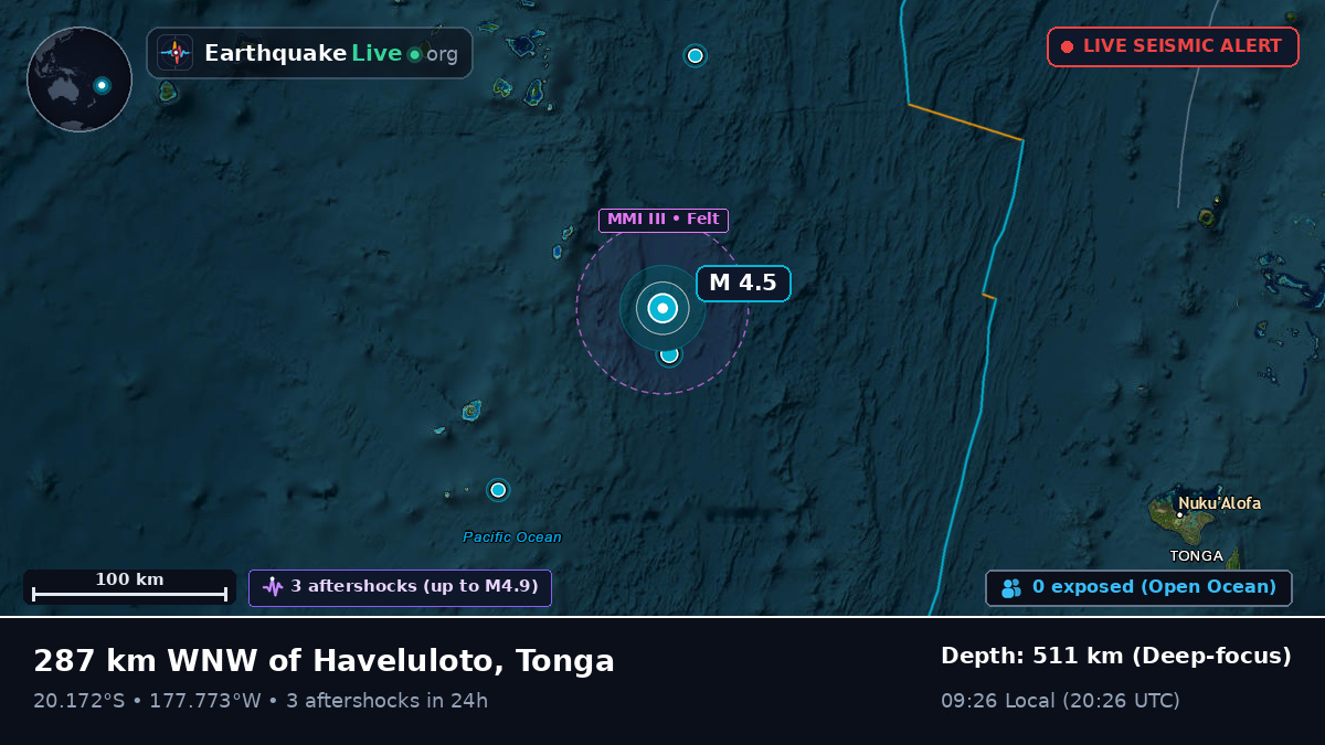 South Pacific Ocean (Tonga)