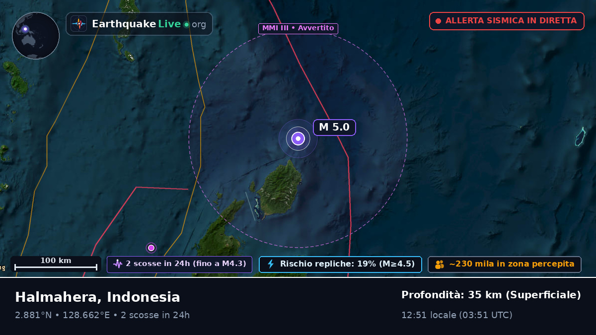 Oceano Pacifico settentrionale (Indonesia)