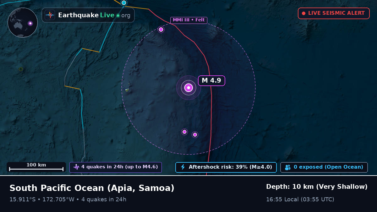 South Pacific Ocean (Samoa)