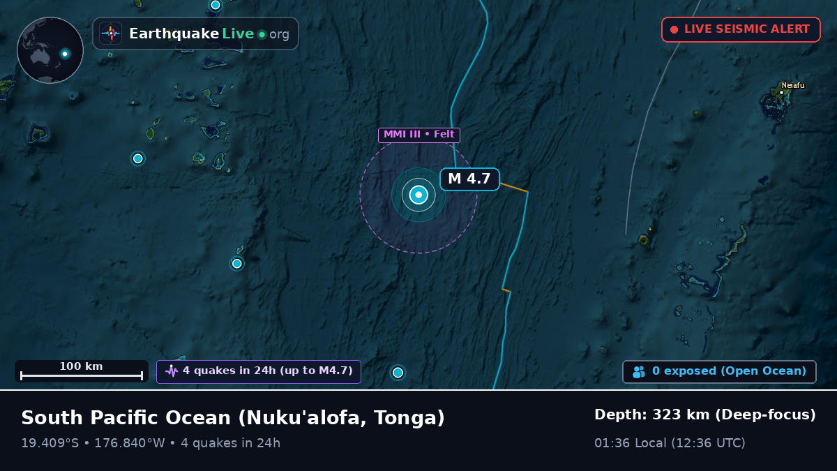 South Pacific Ocean (Tonga)