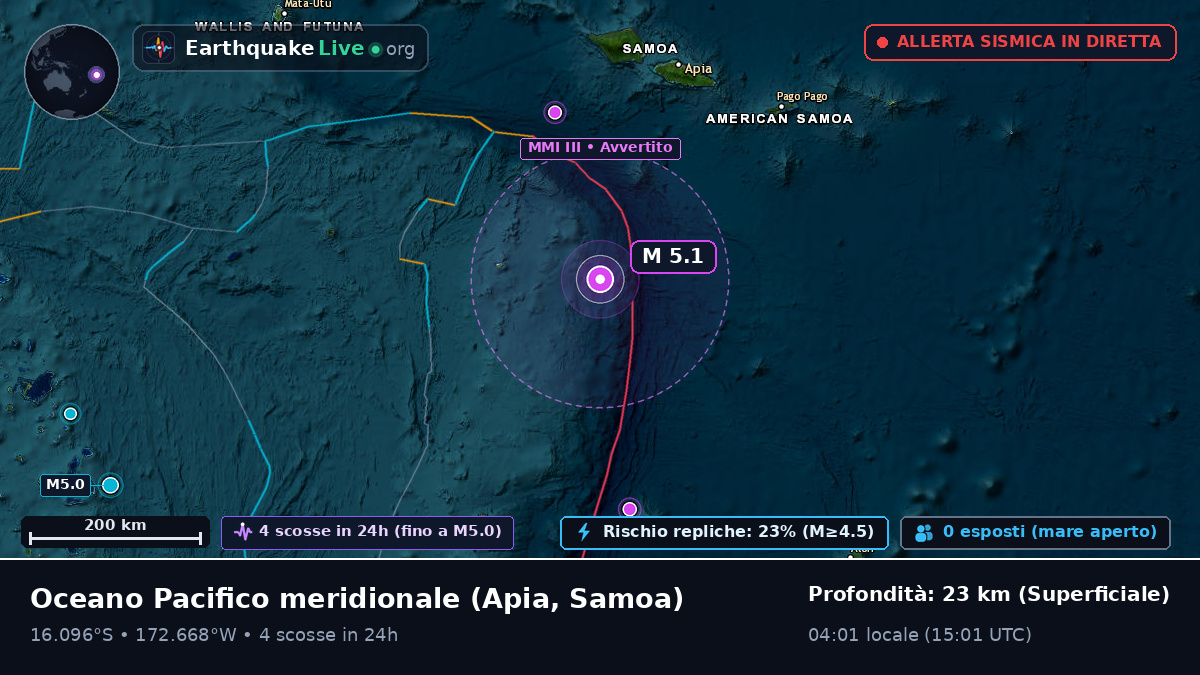 Oceano Pacifico meridionale (Samoa)
