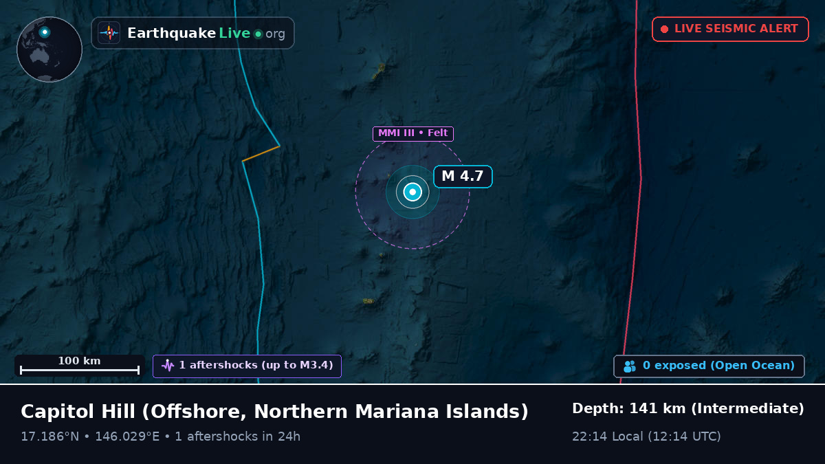 Off the coast of Capitol Hill, Northern Mariana Islands