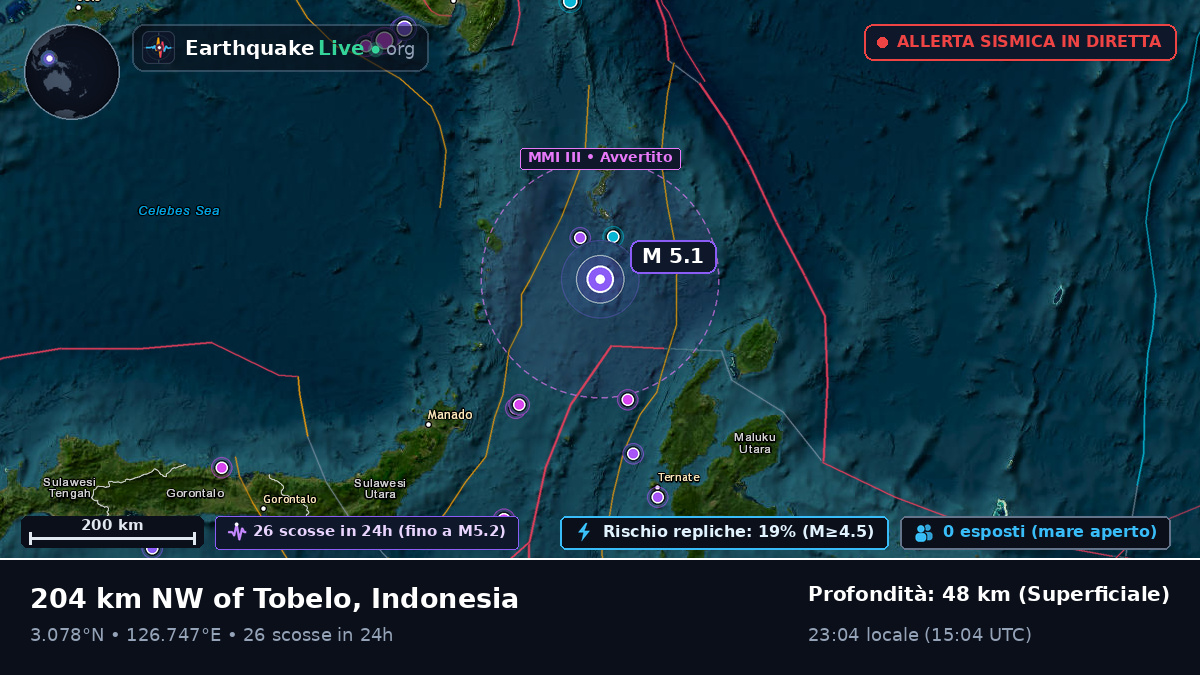 Oceano Pacifico settentrionale (Indonesia)