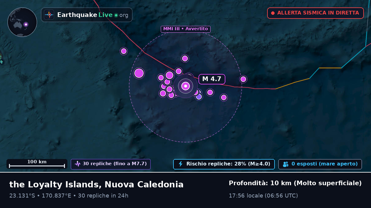 Oceano Pacifico meridionale (Nuova Caledonia)